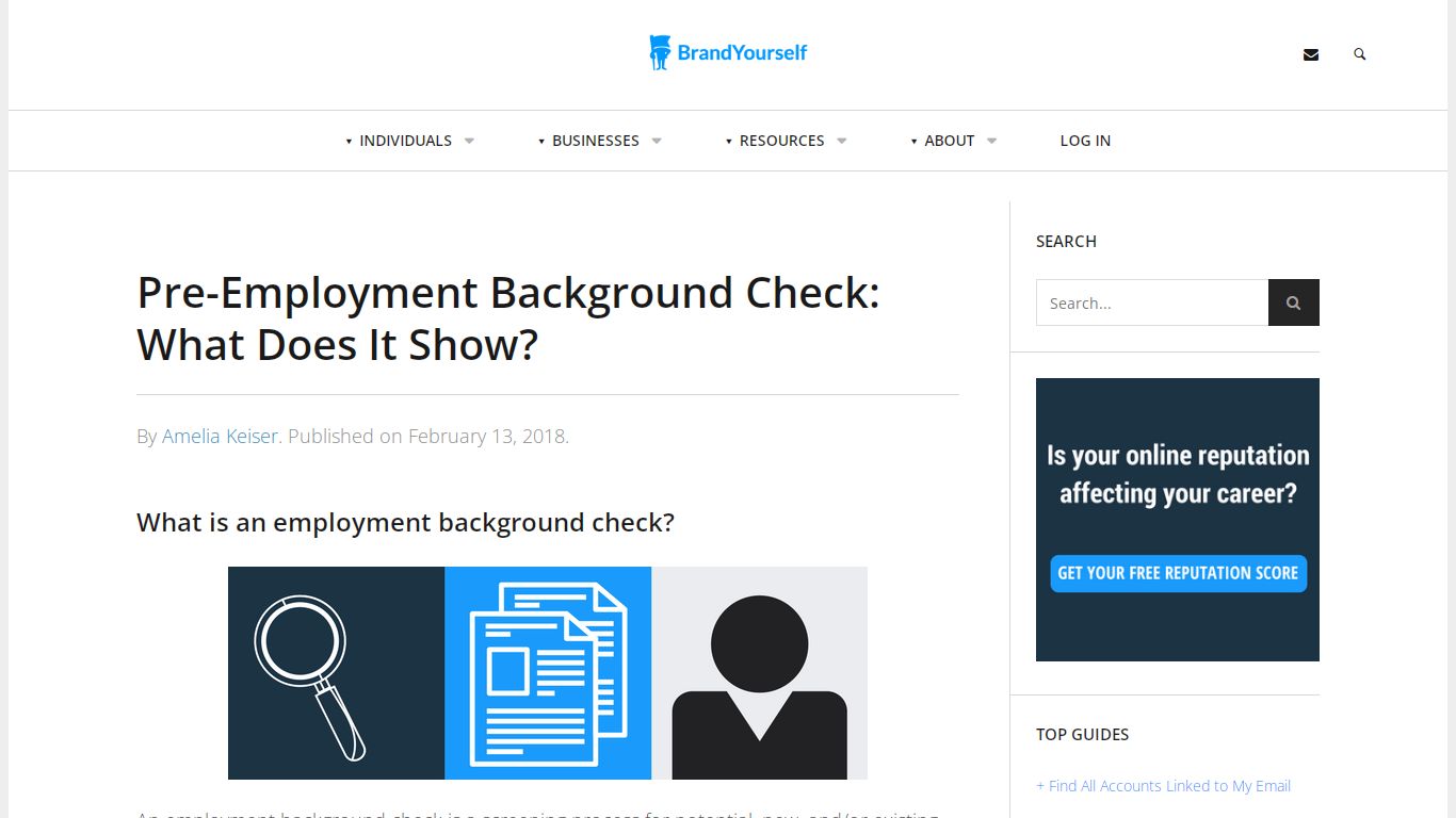 Pre-Employment Background Check: What Does It Show? - BrandYourself